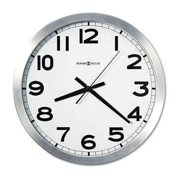 Howard Miller® Spokane Wall Clock, 15.75" Overall Diameter, Silver Case, 1 Aa (sold Separately) freeshipping - TVN Wholesale